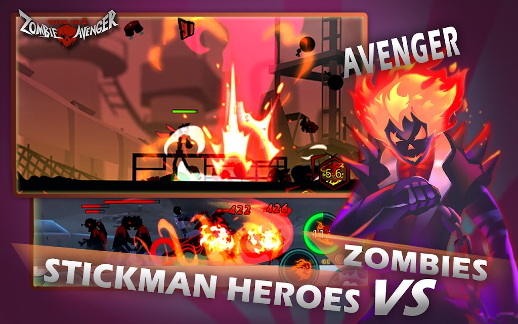 Zombie Avengers:Stickman War Z(Free Shopping)
