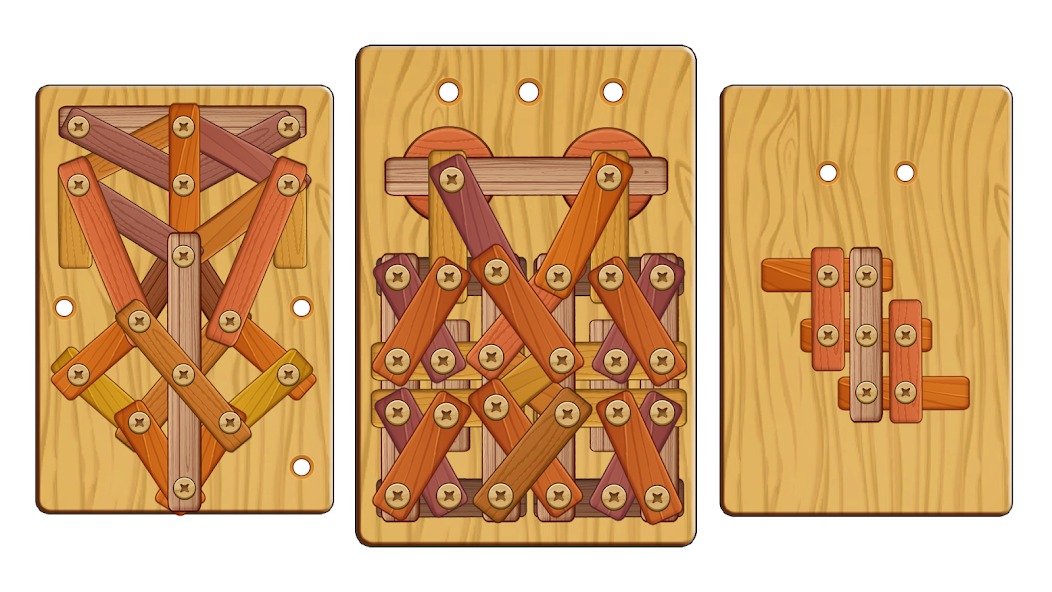 Wood Nuts & Bolts Puzzle(Unlimited Money)